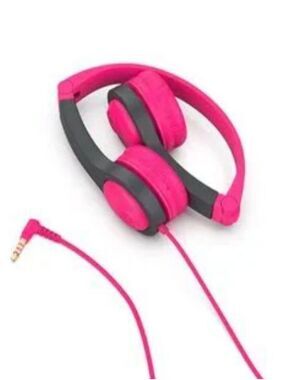 JLab JBuddies Folding Gen 2 Kids Wired Headphones - Pink/Gray